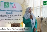Ketua PC Fatayat NU Bangil, Budi Rahayu, S. Pd 